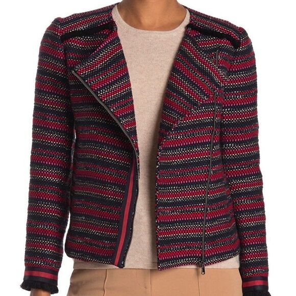 Trina Turk Yamato Asymmetrical Zip Jacket - NEW - Picture 2 of 16